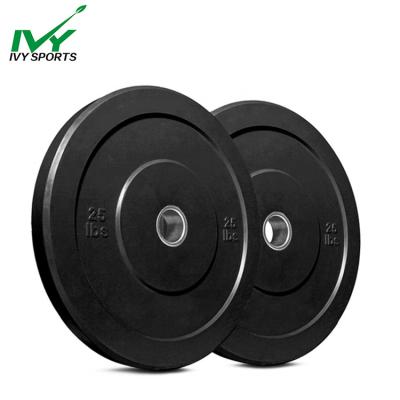 China Universal Barbell Bumper Plate Weightlifting Power Fitness Weight Rubber Bumper Plates Weightlifting for sale