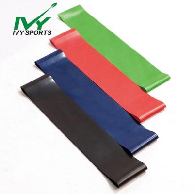 China 600x50x0.35mm/0.5mm/0.7mm/0.9mm/1.2mm Customed Multi Colored Yoga Stretch Band Latex Exercise Mini Loop Band Resistance Exercise Band for sale