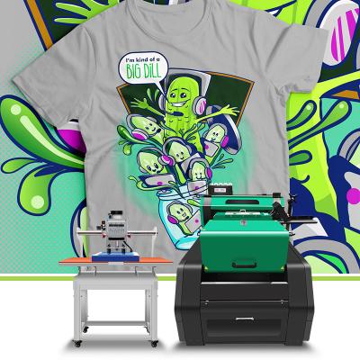 China Works for all fabrics Factory Direct Sales DTF All In One printer 30 cm i3200 Textile T Shirt Printing Machine Inkjet DTF printer for sale