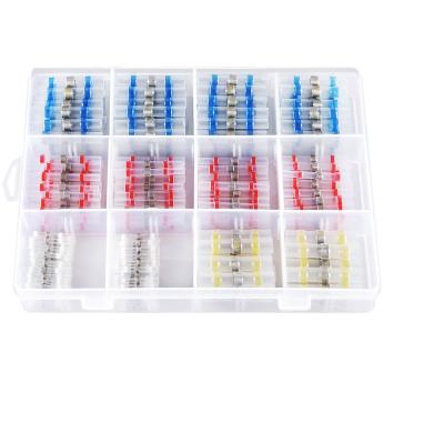 China PE+Copper 270Pcs Solder Joint Heat Waterproof Shrink Butt Wire Connectors And Insulated Electrical Lugs Butt Splice for sale