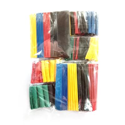 China 400pcs High Quality Heat Insulation Electrical Cable And Hose Tubing Plastic Protective Heat Shrinkable Spiral Sleeving Black Yellow Red White for sale