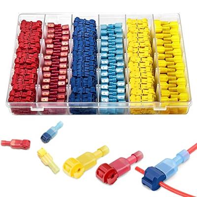 China Electronic Nylon Spade 360pcs Quick Connectors Kit Male and Wire Crimp Female Spade Terminal Assortment Kit for sale