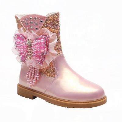 China Deodorization Autumn And Winter New Custom 2022 Plus Velvet Children's Cotton Boots Korean Version Of The Little Girls' Mid-tube Short Boots for sale