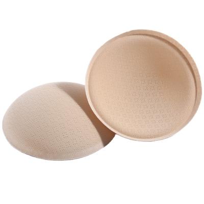 China Removable Breathable Sports Bra Yoga Soft Round Bra Pads Net Spandex Fabric Bra Cups for sale