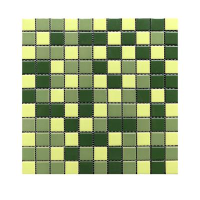 China Parquet factory direct sale price swimming pool cheap mixed color ceramic tile mosaic for sale