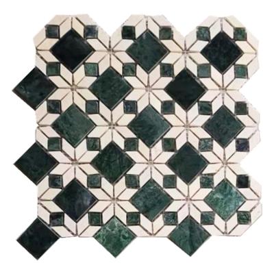 China Luxury Parquet Wall Flooring Art Decoration Marble Backsplash Marble Stone Mosaic Slab for Backsplash for sale