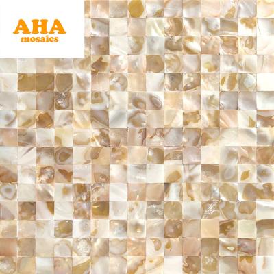 China High Quality Natural White Seamless Pearlescent Bathroom Backsplash Shell Tiles Square Mosaic For Fashion for sale