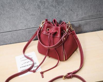 China Dreamtop DTD147 Korea style mini bucket bag women girl shoulder bag PU bucket bag women for sale