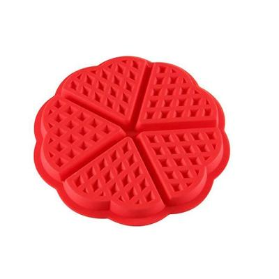 China 2 Type Sustainable Silicone Waffle Mold Sets Round Baking Bread Shaped Cake Waffle Mold Muffin Chocolate Bakeware Filters Kitchen Supplies for sale