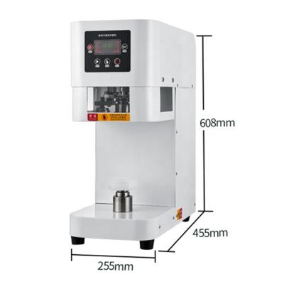 China New Arrival Food Portable Full Automatic Non-rotary Soda Sealer With Cup Holder Tin Can Sealing Machine for sale