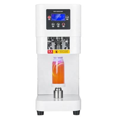 China 2022 Hot Portable Bubble Tea Professional Use Automatic Food Squeezer Plastic Beer Can Sealing Machine for sale