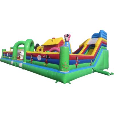 China Cartoon Inflatable Bouncer PVC Tarpaulin Mickey Mouse Cartoon Giant Inflatable Fun City for sale