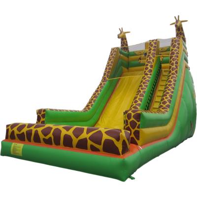 China Indoor Or Outdoor Inflatable Giraffe Slide Entertainment Inflatable Slide for sale