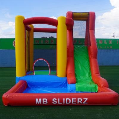 China Kids Inflatable Water Slide With China 5mL*4mW*4mH Inflatable Pool Bounce House Colorful Wet Combo Or Customized for sale