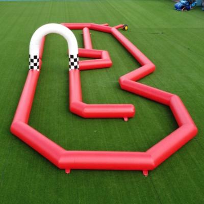 China Garden Games Outdoor Games Factory Price Inflatable Sports Games Racing Inflatable Track Fun For Challenge for sale