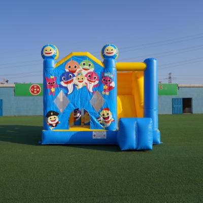 China High quality shark theme PVC commercial grade inflatable bouncer. for sale