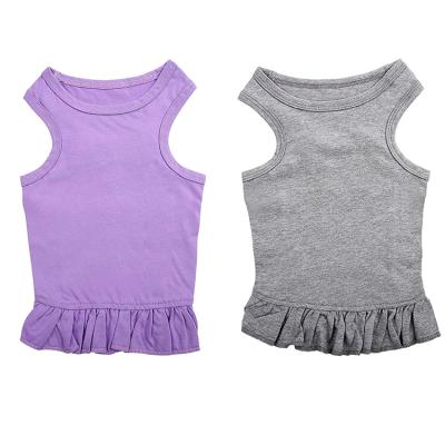 China High Quality Viable Dog Dress Cute Soft Skirt For Teddy Puppy Breathable Vest Puppy Apparel Wholesale for sale