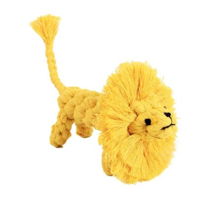 China Cotton Rope Interactive Dog Toy Pet Chew Toy Molar Knitted Durable Pet Toy for sale