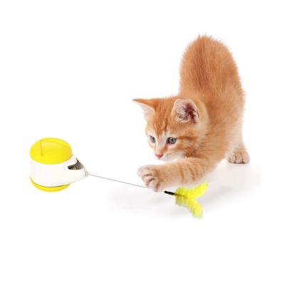 China New Design Sustainable Amuse Cat Stick Tumbler Cat Wheel Toy Ball Balance Car Cat Toy for sale