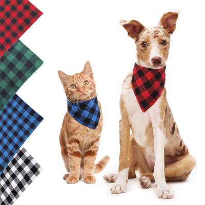 China Dog Bandanas Soft Triangular Cotton Sustainable Dog Bandana Custom Printed Pet Bandana for sale