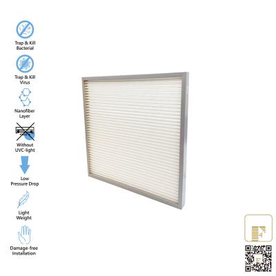 China HVAC ST310027 New Nanofiber Material Air Filter 595x595x50mm MultiH Membrane AHU MVAC for sale