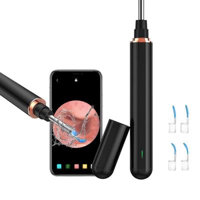 China 2021 Eco-Friendly Pick WIFI Wireless Smart Ear Cleaning Smart Video Rod With Ear Otoscope Borescope Camera for sale