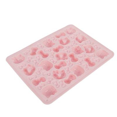 China CHEFMADE 3D Cake Food Grade Stick Kitty Silicone Chocolate Mold For Non Viable Wholesale Baking Hello for sale