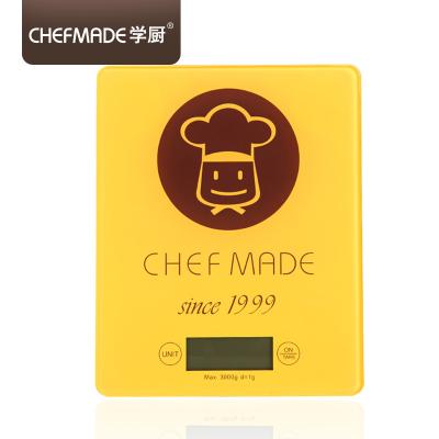 China CHEFMADE Tempered Glass Food Weight Balance Sustainable Household Digital Weighing Electronic Kitchen Scale for sale