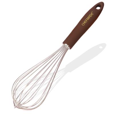 China CHEFMADE Sustainable Pastry Tools Cake Kitchen Baking Non Stick Stainless Steel Beater With Plastic Handle for sale