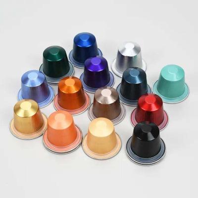 China Coffee Packaging Aluminum Foil High Quality Coffee Capsules High Temperature Resistance Disposable Aluminum Empty Coffee Capsule for sale