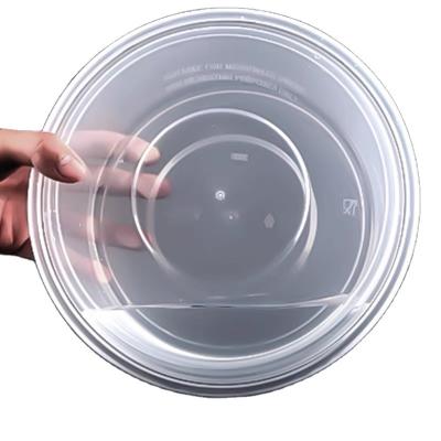 China Walson Fast Food Microwave 16OZ Disposable Wholesale Reusable Safe Plastic Food Containers Restaurant Take Out Food Container With Lids for sale