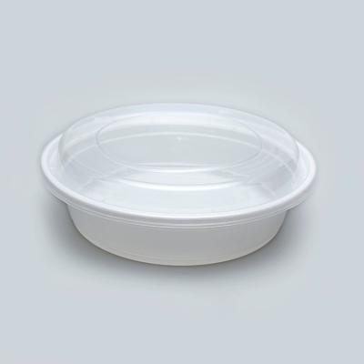 China Walson 48OZ 1420ML Large White Disposable Noodle Disposable Bowl Lunch Plastic Food Packaging Takeaway Food Containers For Restaurants for sale