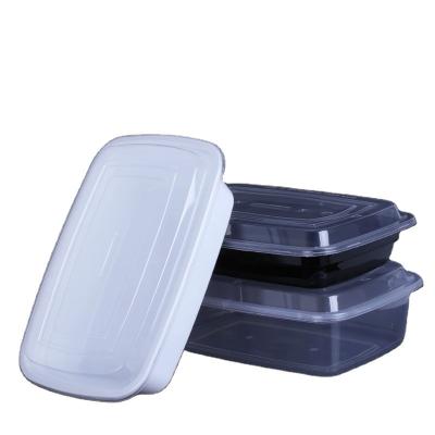 China Walson Disposable BPA Free 26 oz Disposable Plastic Meal Prep Take Out Lunch Box Microwave Restaurant Take Out Food Container Supplies for sale