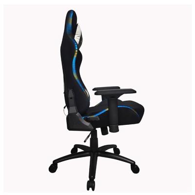 China (Size)High Quality Customizable Adjustable Nylon Armrests Car Racing Gaming Chair With RGB LED Gaming Chair for sale