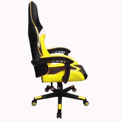 China Adjustable (Height) Manufacturers Supply Yellow Ergonomic Silla Gamer PC Gaming Swivel Racing Gaming Chair for sale