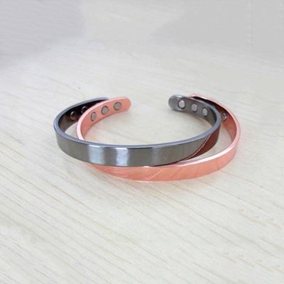 China Magnetic Bracelet Fashion Pure Copper Jewelry Health Bracelet Magnetic Therapy Bracelet For Men for sale