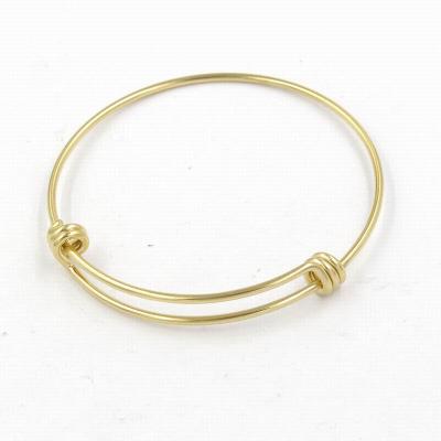 China Wholesale Price Gold Tone Expandable Wire Bangle Stainless Steel Casual/Sporting Bangle for sale