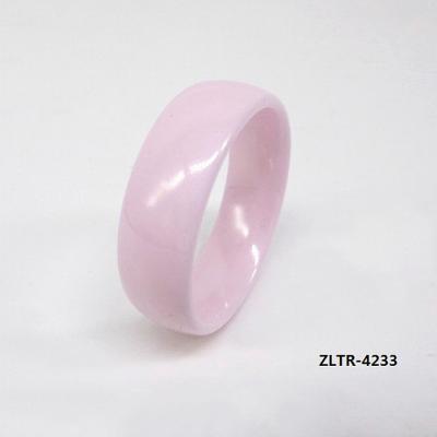 China Popular Customized Porcelain Pink Wedding Ceramic Ring For Women for sale