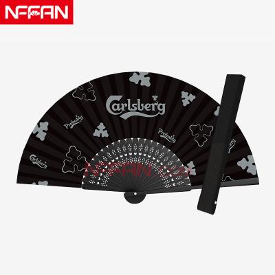 China China Custom Design Handmade Folding Fan Hand Held Bamboo At Factory Price for sale