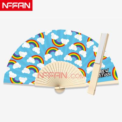 China China Customize Chinese Traditional Antique Folding Bamboo Hand Fans With Your Design for sale