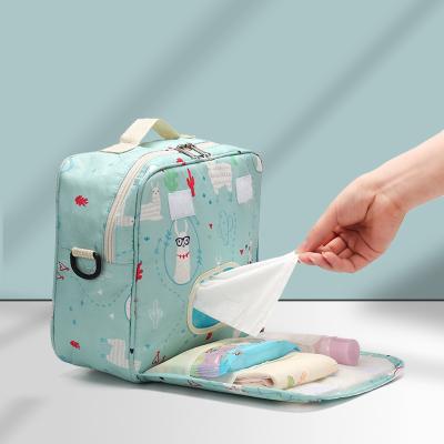 China New Arrival Three Colors Durable Outdoor Portable Mummy Bag Water Resistant High Capacity Diaper Bag Multifunction Diaper Bag for sale