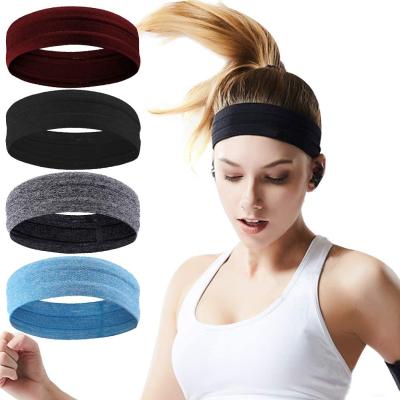 China Adjustable Elasticity Breathable Yoga Headband, Lightweight Elastic Exercise Band, Sports Non Slip Headbands For Women Men for sale