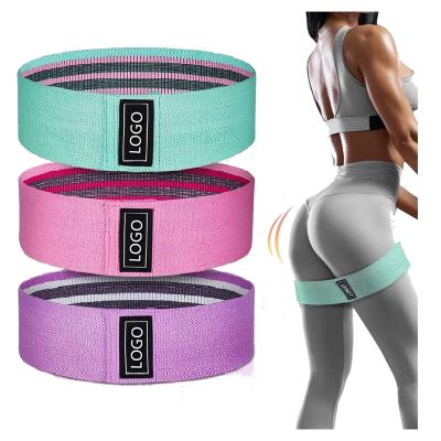 China Gym Equipment Hip Resistance Exerciser Anti Slip Customized Resistance Bands With Logo For Fitness for sale