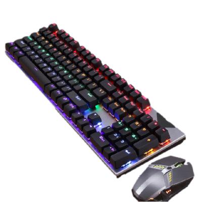 China 2021 plug and play gaming high quality wired mechanical keyboard with light for pc computer gamer for sale