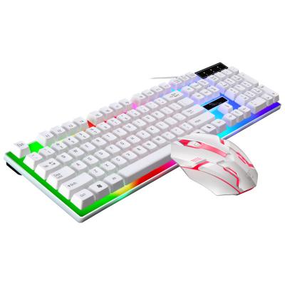 China Play G21 USB 2.0 Latest Professional 104 Keys Keyboard Mouse Combos Home Computer Desktop Notebook LED Gaming Keyboards for sale