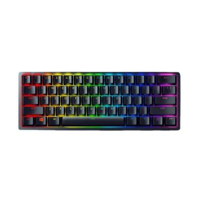 China 87 Keys Razer Hunter Mini Black White Mechanical Gaming Keyboard 60% Click Optical Switch Linear Keyboard for sale