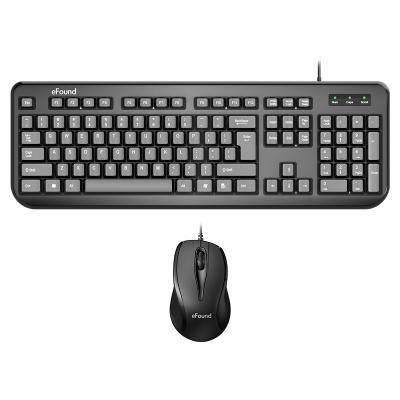 China Efound E6106 Human Ergonomic Keyboard and Mouse Set for Christmas Best Selling Gifts for sale