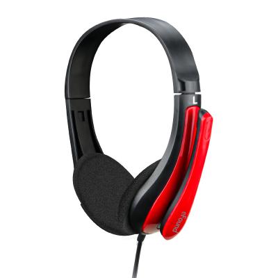 China New Products China Comfortable Wearing eFound E-601 Wired Gaming Earphones With Red Color For PC Laptop for sale