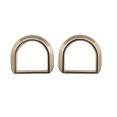 China Bag Parts Clothing Shoes Accessories Bag Hardware Fittings Metal D Buckle Diameter 19.5mm D Buckle Inner Seamless Buckle for sale