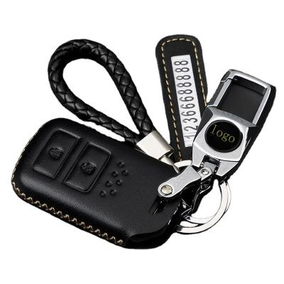 China Socket Keys Car Key Case Buckle Pattern Key Use, Leather Key Case Alloy Key Chain for sale